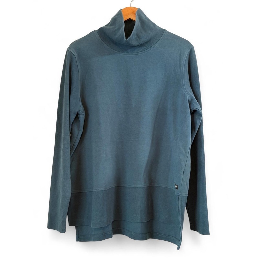 Ariat Real Funnel Fleece-Lined Sweater Blue Size XL Gorpcore Western Cowgirl